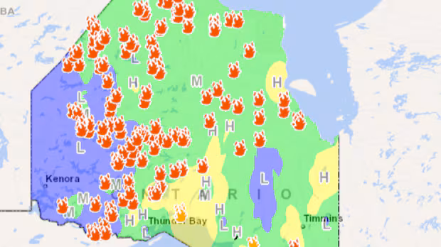 Here's the latest on northwestern Ontario's forest fires: Saturday, Aug. 15