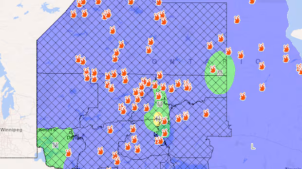 Here's the latest on northwestern Ontario's forest fires: Sunday, Aug. 16