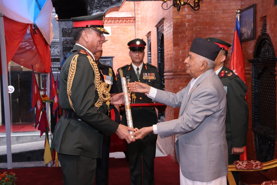 Indian Army chief Dhiraj Seth conferred honorary General rank of Nepali Army