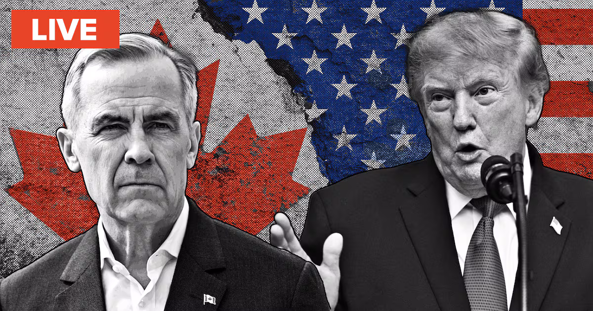 Trump says he loves French Canadians as trade war escalates. Follow for live updates.