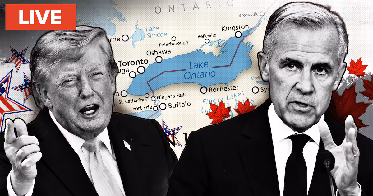 PM Carney challenges Trump’s order to rename Lake Ontario. Live updates here.