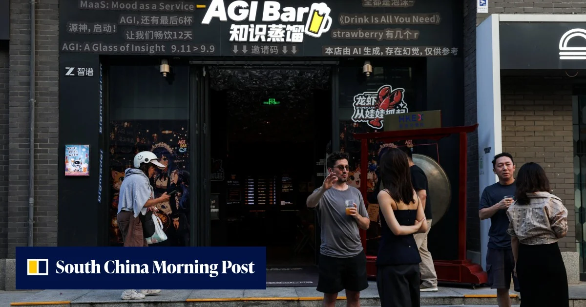 Not a token effort: beer meets AI at bar in China’s capital