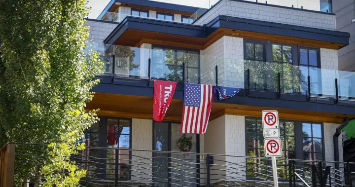 Calgary home with pro-Trump flags vandalized amid cross