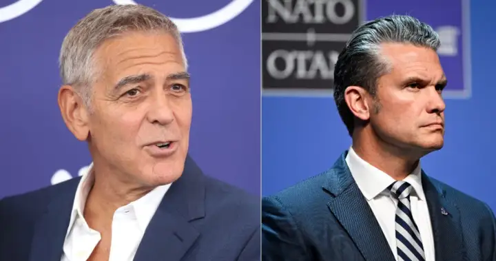 George Clooney calls out Pete Hegseth for mocking Canadian military cadets