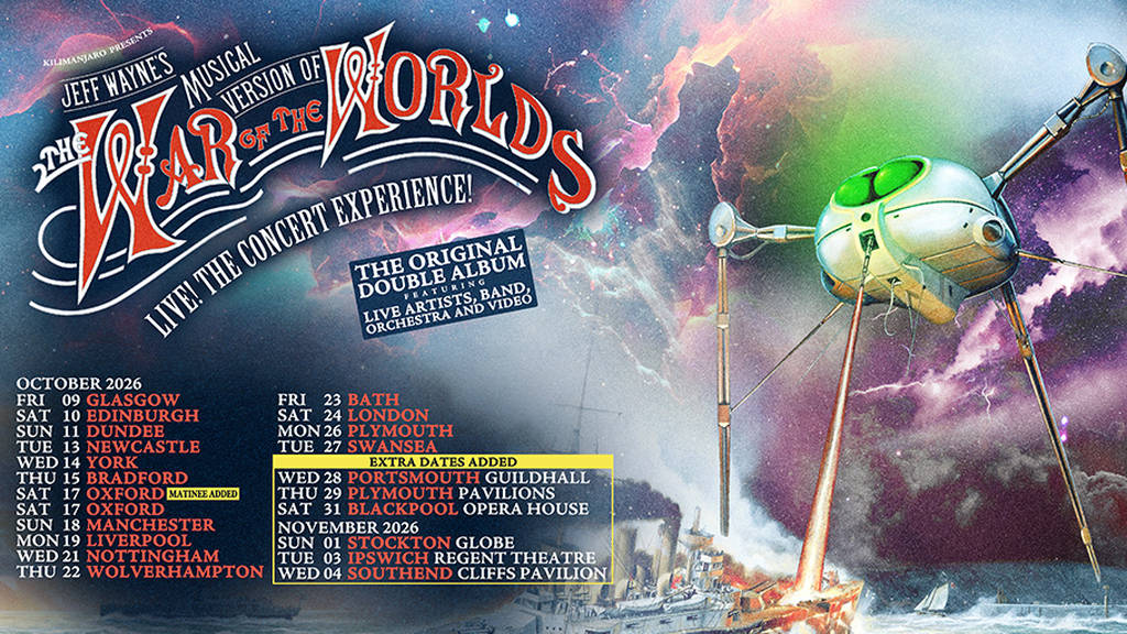 Jeff Wayne’s Musical Version of The War of The Worlds LIVE! The Concert Experience tickets, dates and venues