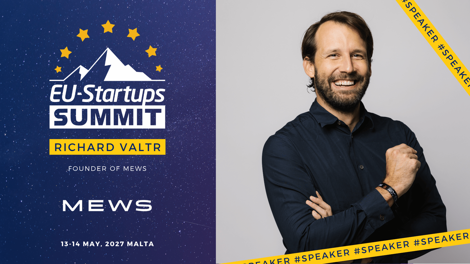 Richard Valtr, founder of Mews, joins the EU-Startups Summit 2027