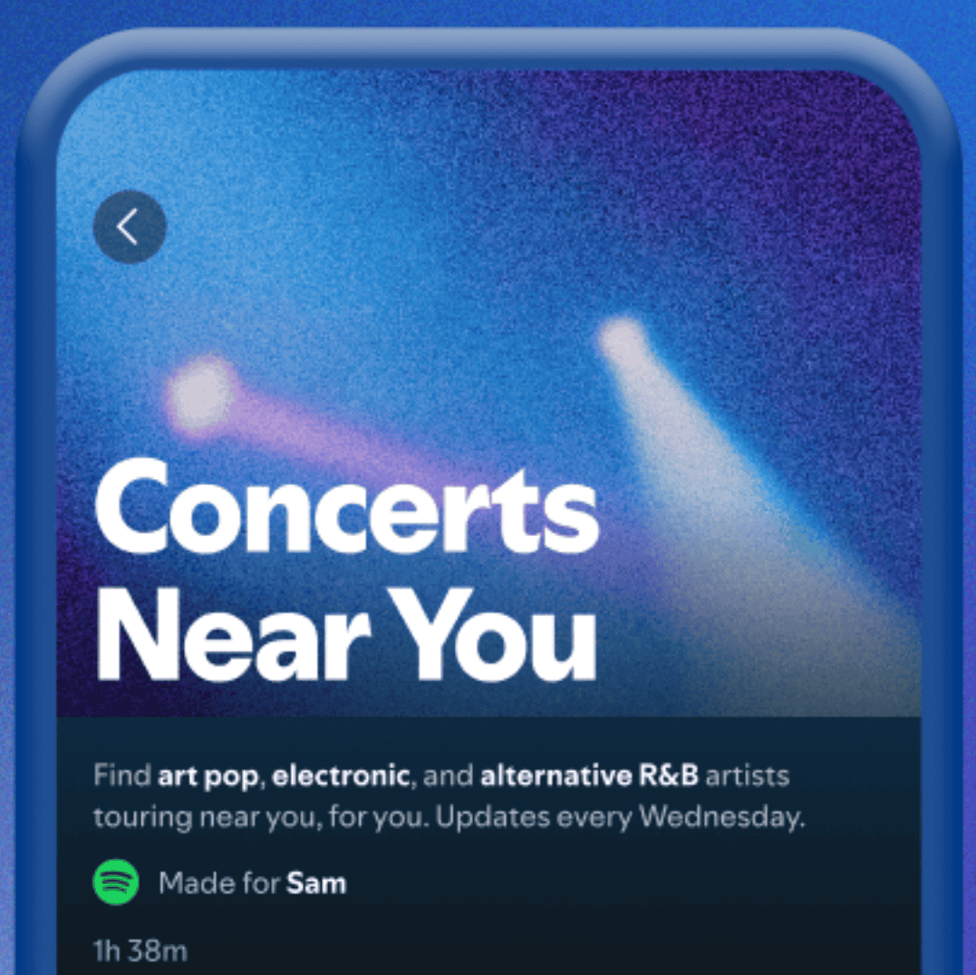 Spotify debuts Concerts Near You playlist: How To Add Events