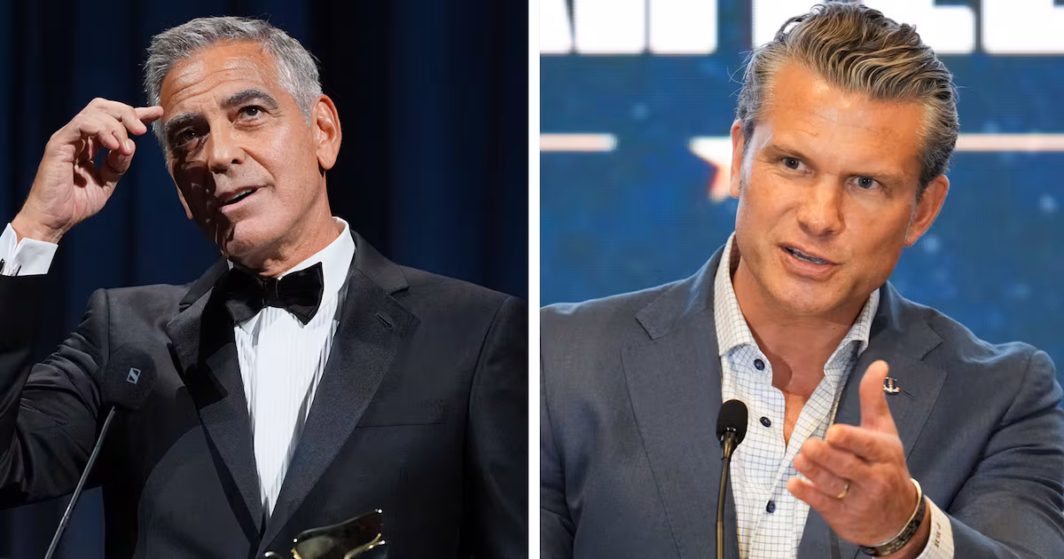 George Clooney speaks out after Pete Hegseth mocks Canadian cadets