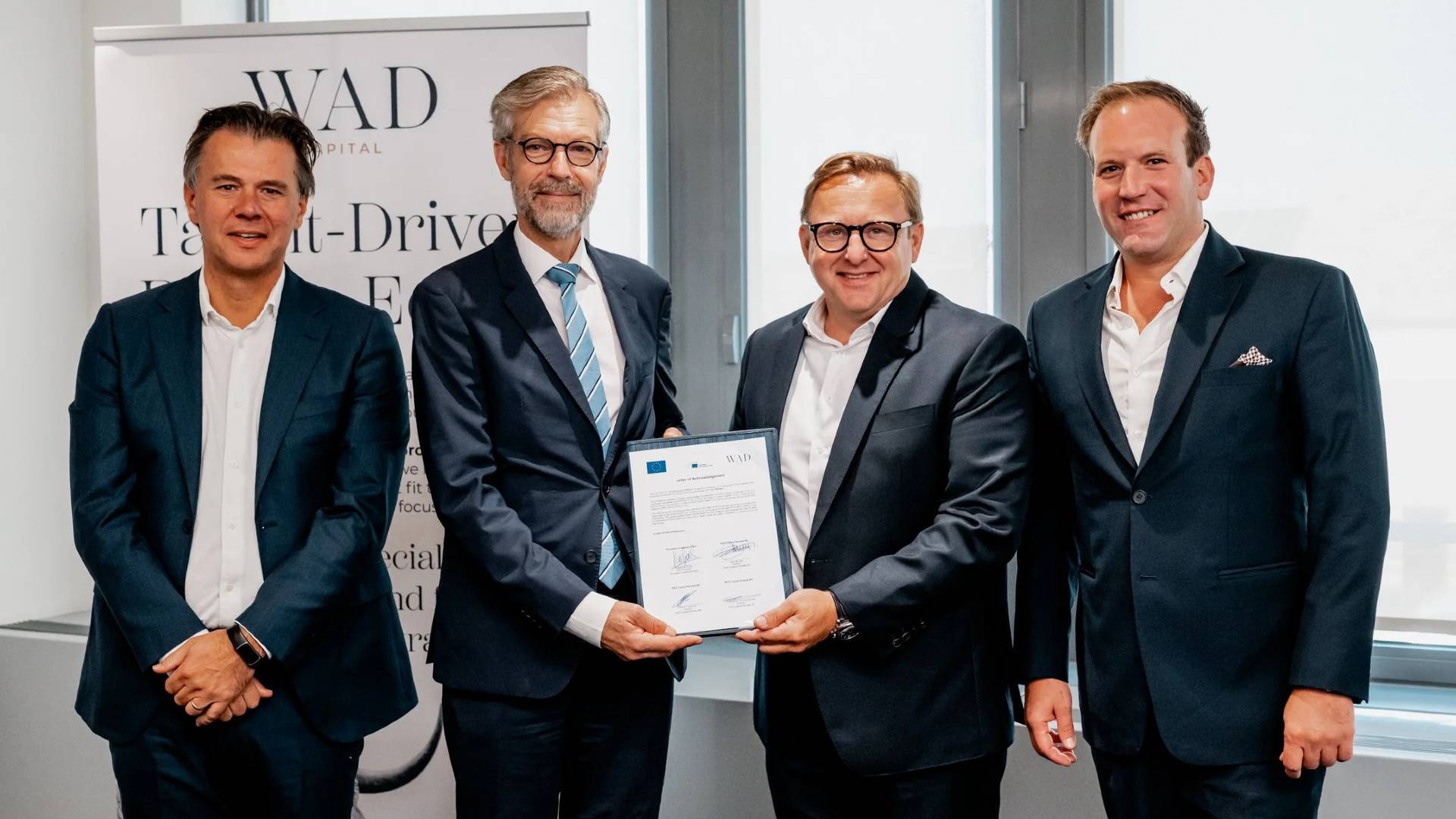 Belgium’s WAD Capital reaches €67.5 million first close for debut fund following €25 million EIF investment