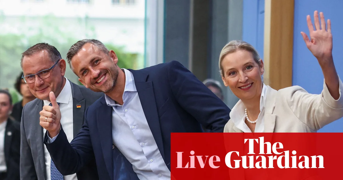 Weidel celebrates ‘a dream result’ for far-right AfD in key German state