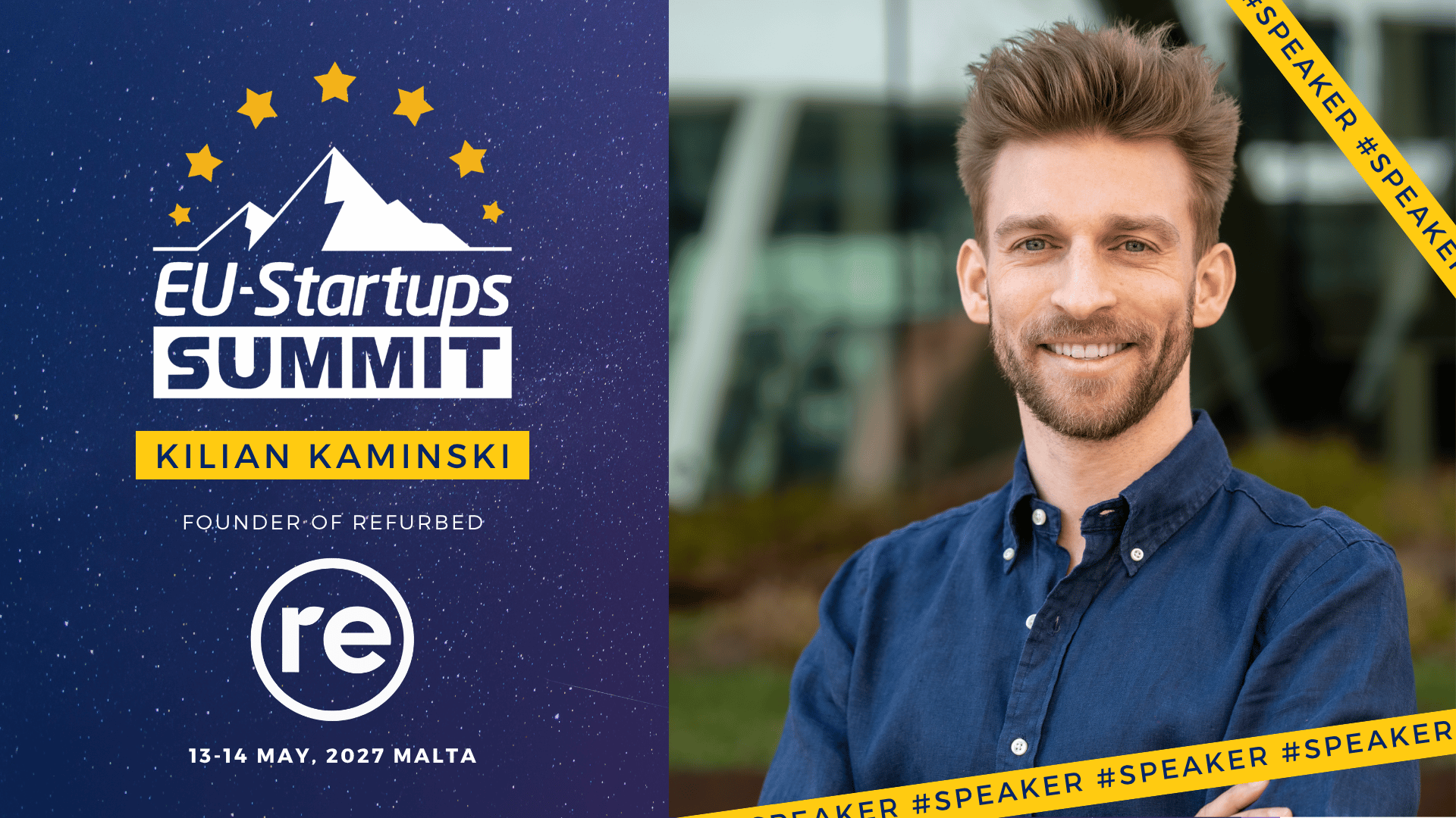 Kilian Kaminski, refurbed co-founder, joins the EU-Startups Summit 2027
