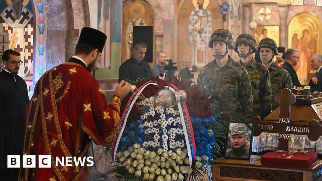 Thousands turn out in Serbia for funeral of 'Butcher of Bosnia' Ratko Mladić