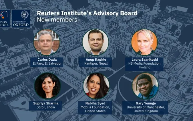 Six respected figures from journalism, technology and academia join the Reuters Institute’s Advisory Board