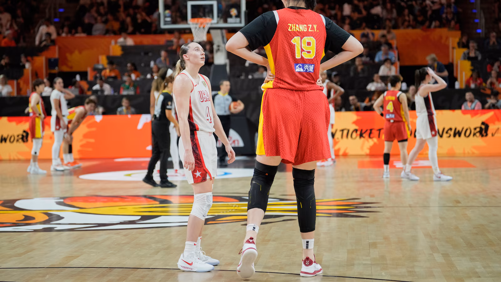 Zhang Ziyu towers in her World Cup debut as 7-foot-3 sensation hopes to get China to quarterfinals