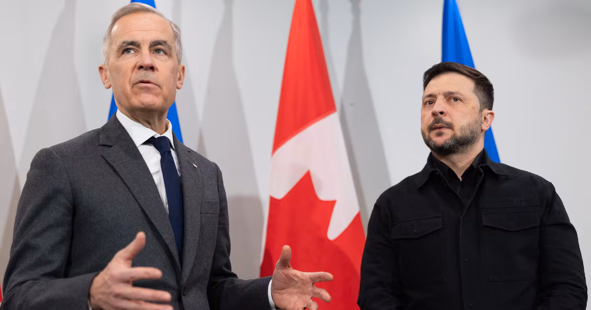 Ukraine’s Zelenskyy arrives in Calgary ahead of meeting with PM Carney