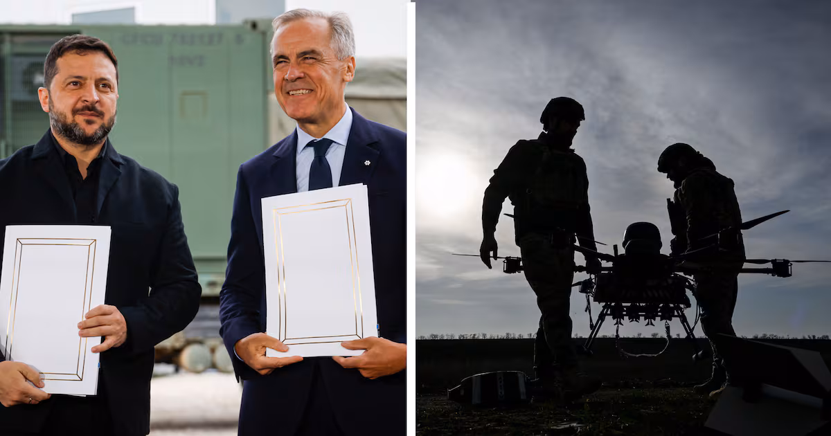 PM Carney, Zelenskyy sign 100