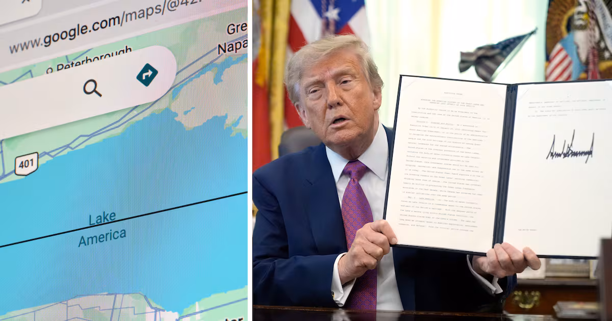 MapQuest posts billboard in Chicago with directions to Lake Ontario in response to Trump’s executive order