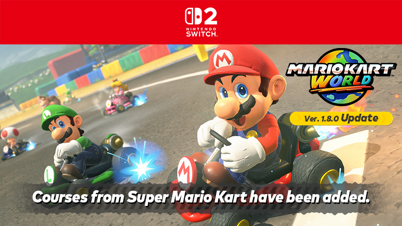 Mario Kart World free update adding new content is available now.