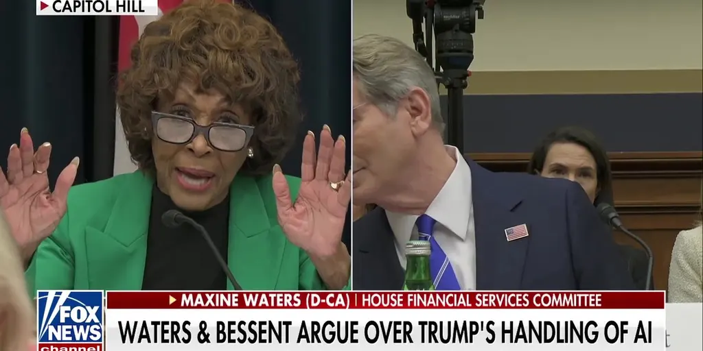 Maxine Waters battles Scott Bessent over artificial intelligence