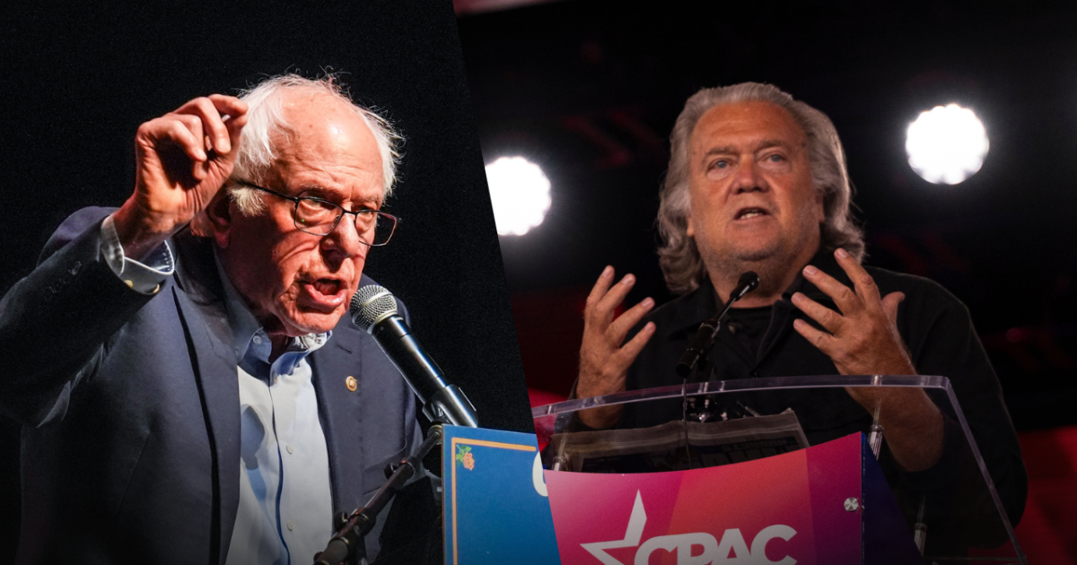 Bernie Sanders and Steve Bannon find rare common ground: AI needs the brakes pulled