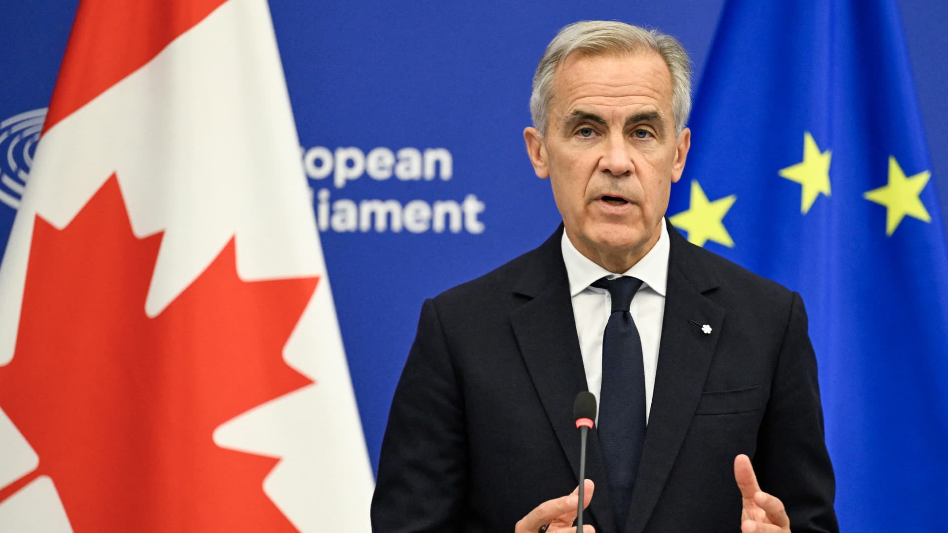 Carney says Canada will decide its own partnerships after Trump calls EU proposal ‘laughable’