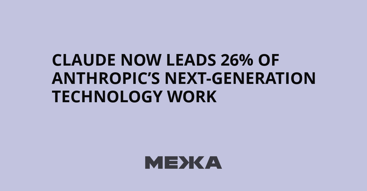 Claude now leads 26% of Anthropic’s next-generation technology work | Ukraine news