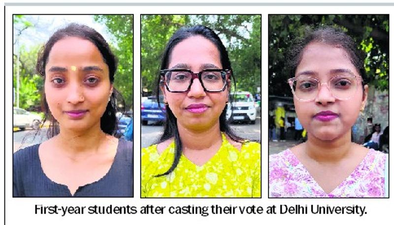 Delhi University freshers get their first taste of campus politics