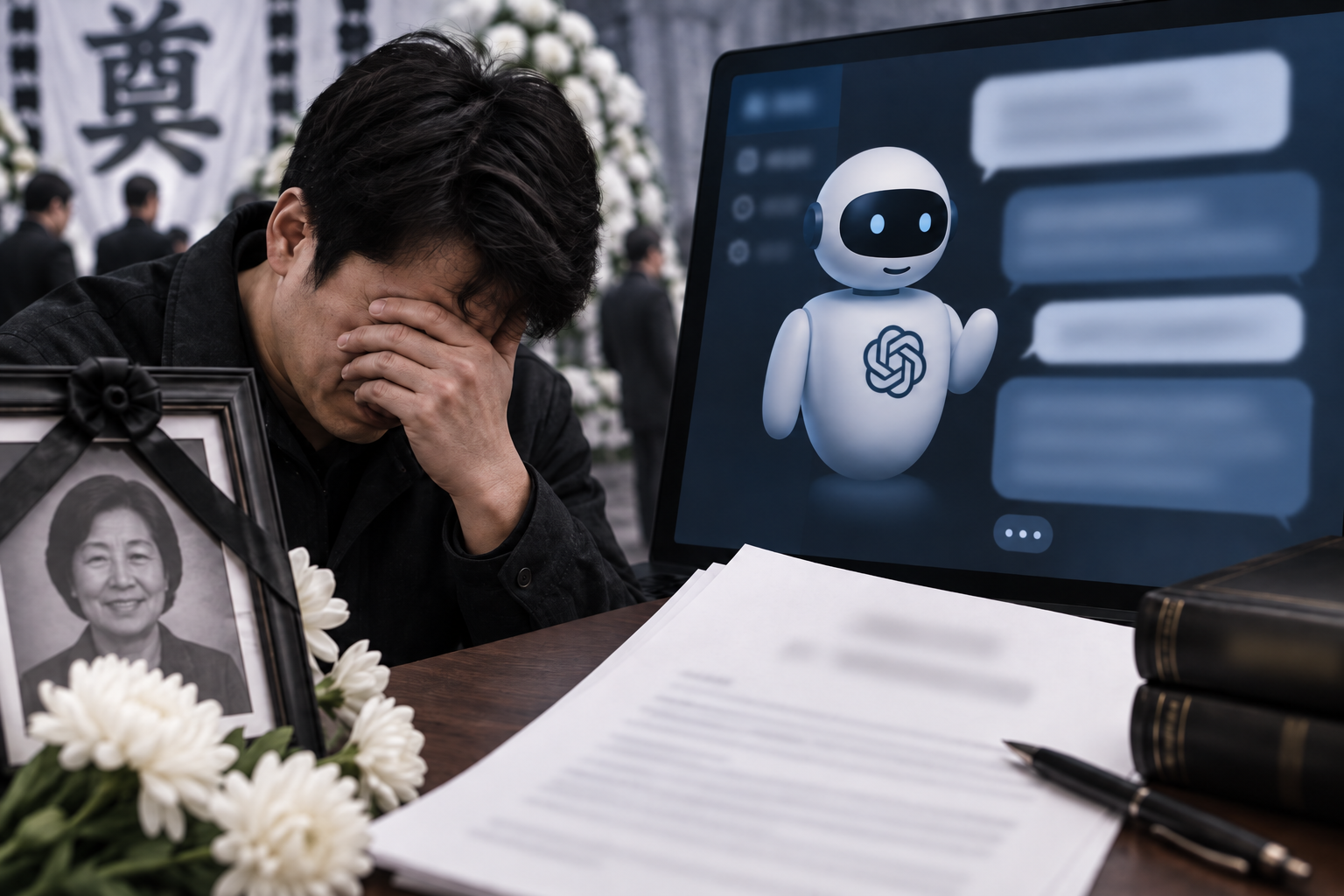 A man in China asked an artificial intelligence (AI) chatbot to choose a date for his mother's funer..