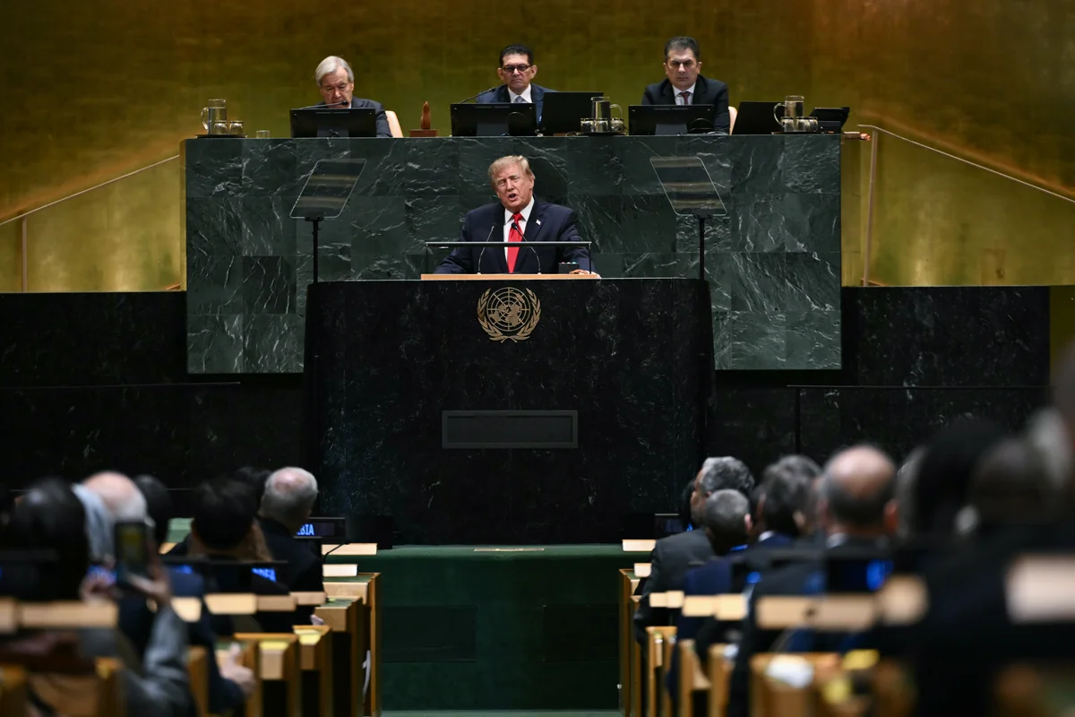 Trump rejects AI regulation, citing parallels with climate change, in U.N. address