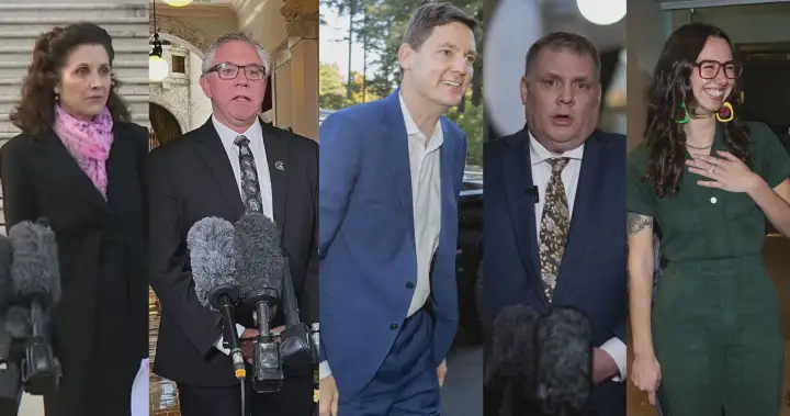 Here are the B.C. party leaders as voters go to the polls