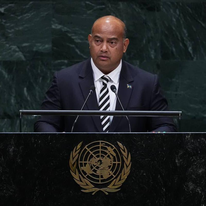 A nation renamed stands up at the UN