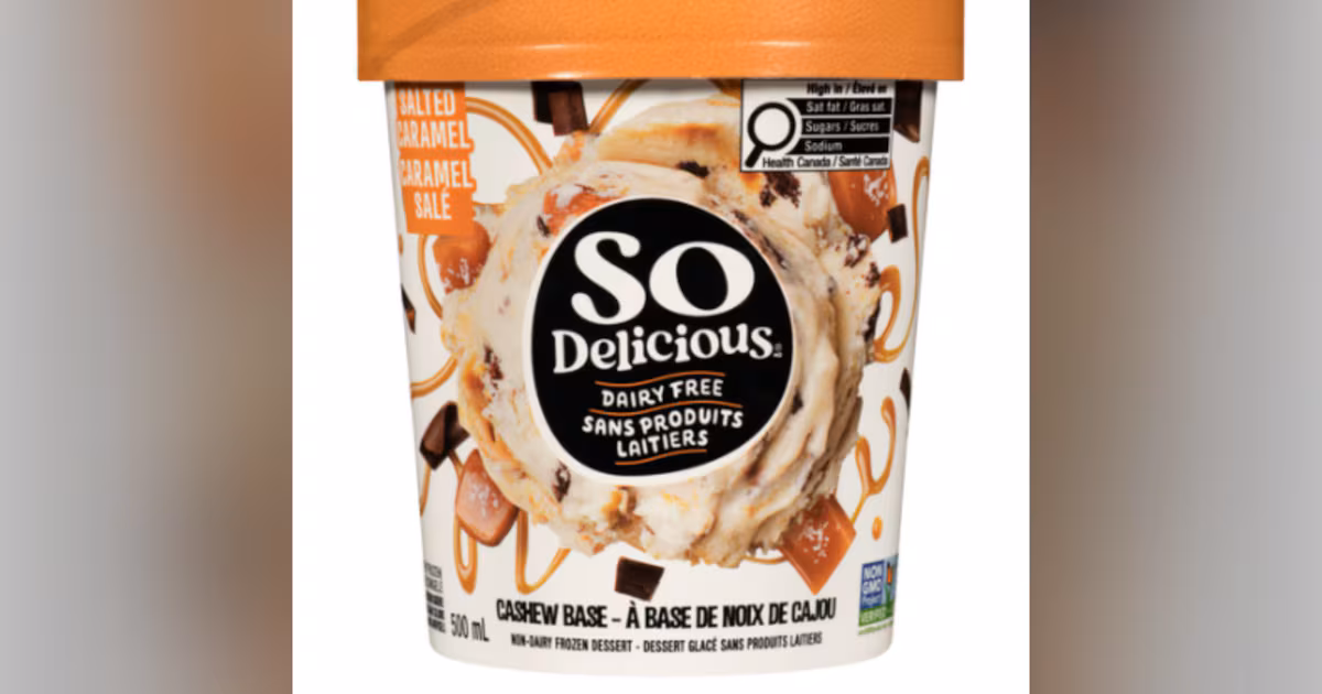 So Delicious Dairy Free dessert product recalled after small hard objects found