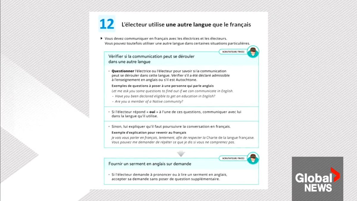 When will Quebec voters get bilingual mail voter cards?