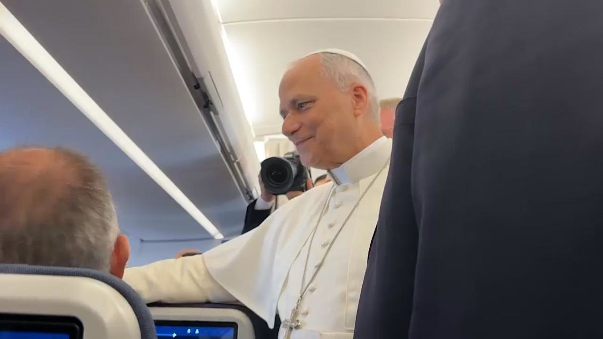 Pope Leo says he welcomes reporter coverage of trip