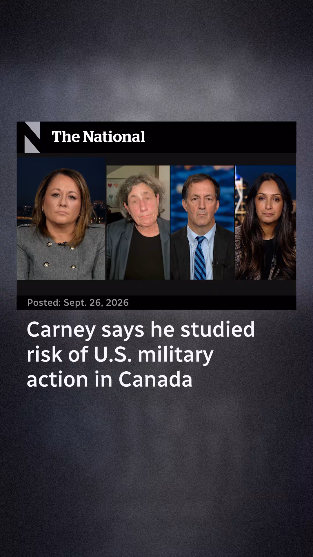 Carney weighs the risk of U.S. military action in Canada