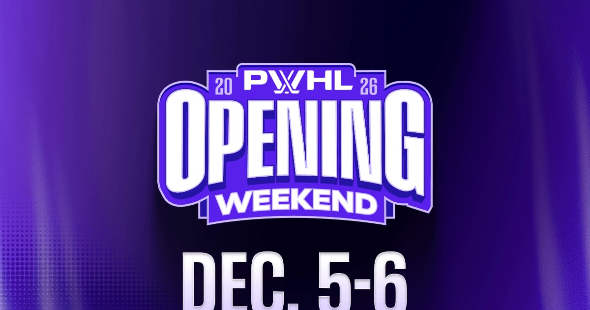 PWHL OPENING WEEKEND SCHEDULED FOR DECEMBER 5-6 | PWHL