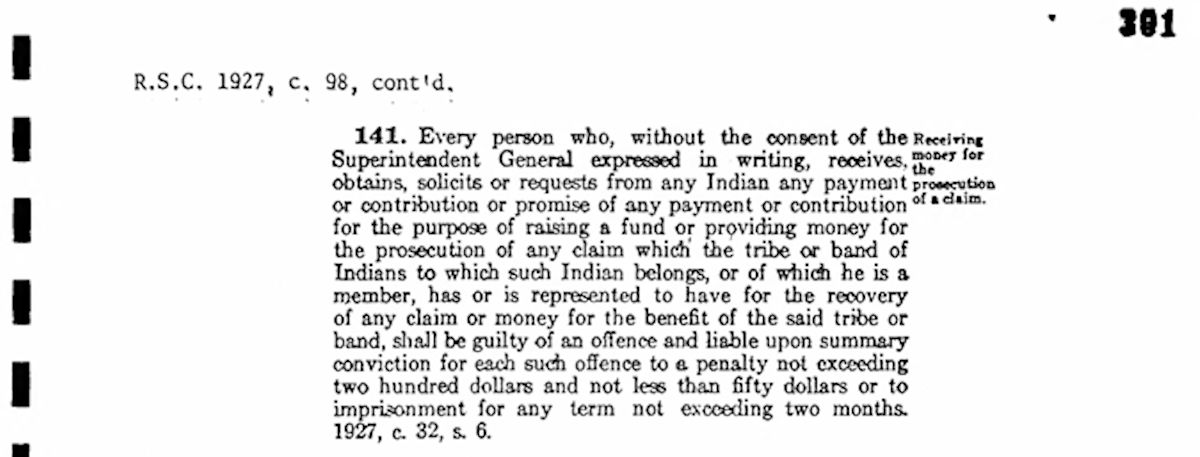 How Canada used the Indian Act to target Indigenous leaders