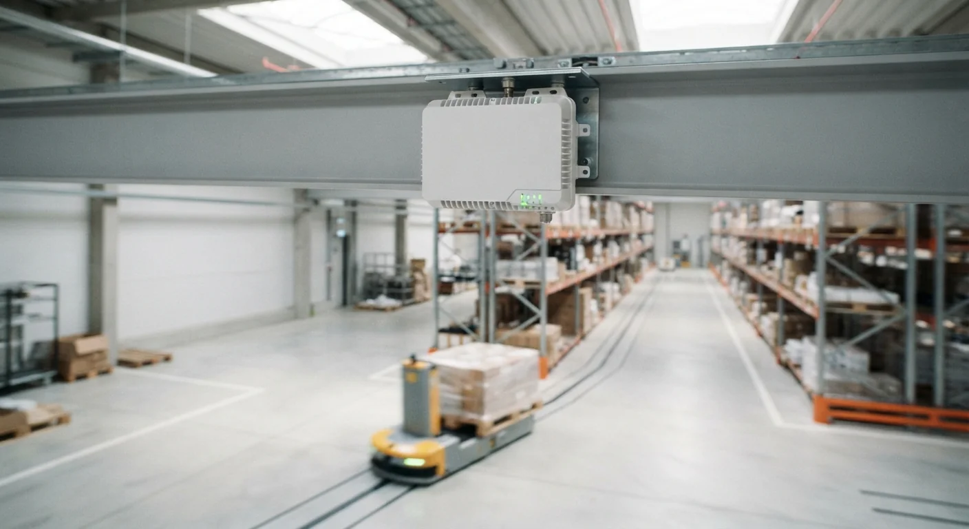 A warehouse wireless system delivers up to 4x the capacity of traditional private mobile networks