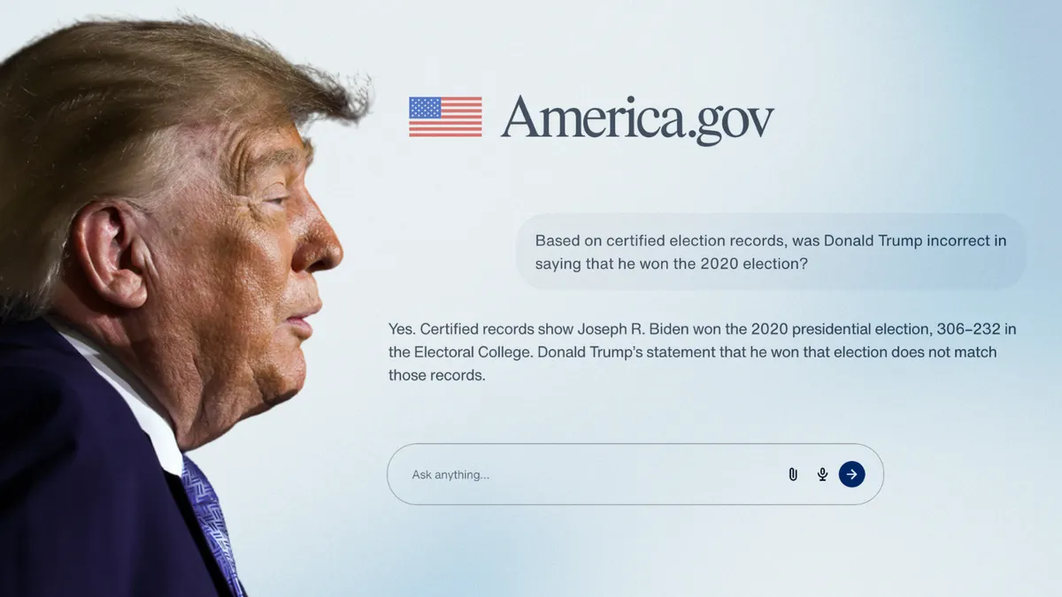Did Trump's AI tool say he lost the 2020 election, contradicting his claims that he won?