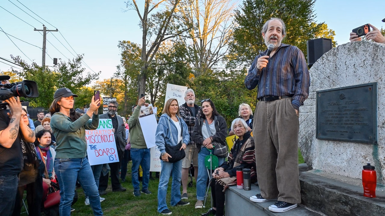 Hundreds rally in support of Dylan Skolnick, fired Cinema Arts Centre co