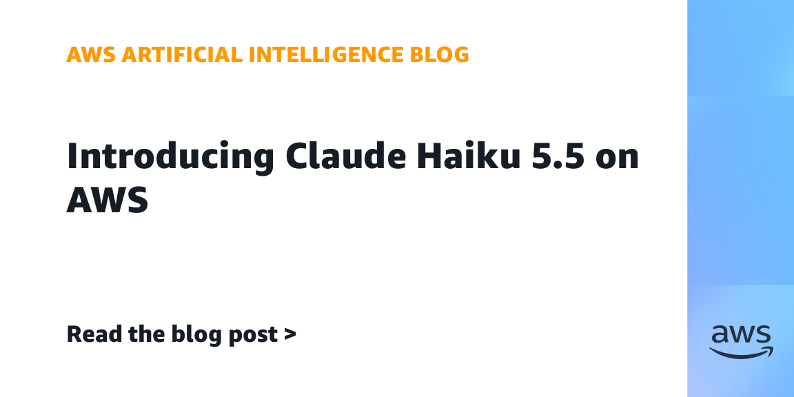 Introducing Claude Haiku 5.5 on AWS