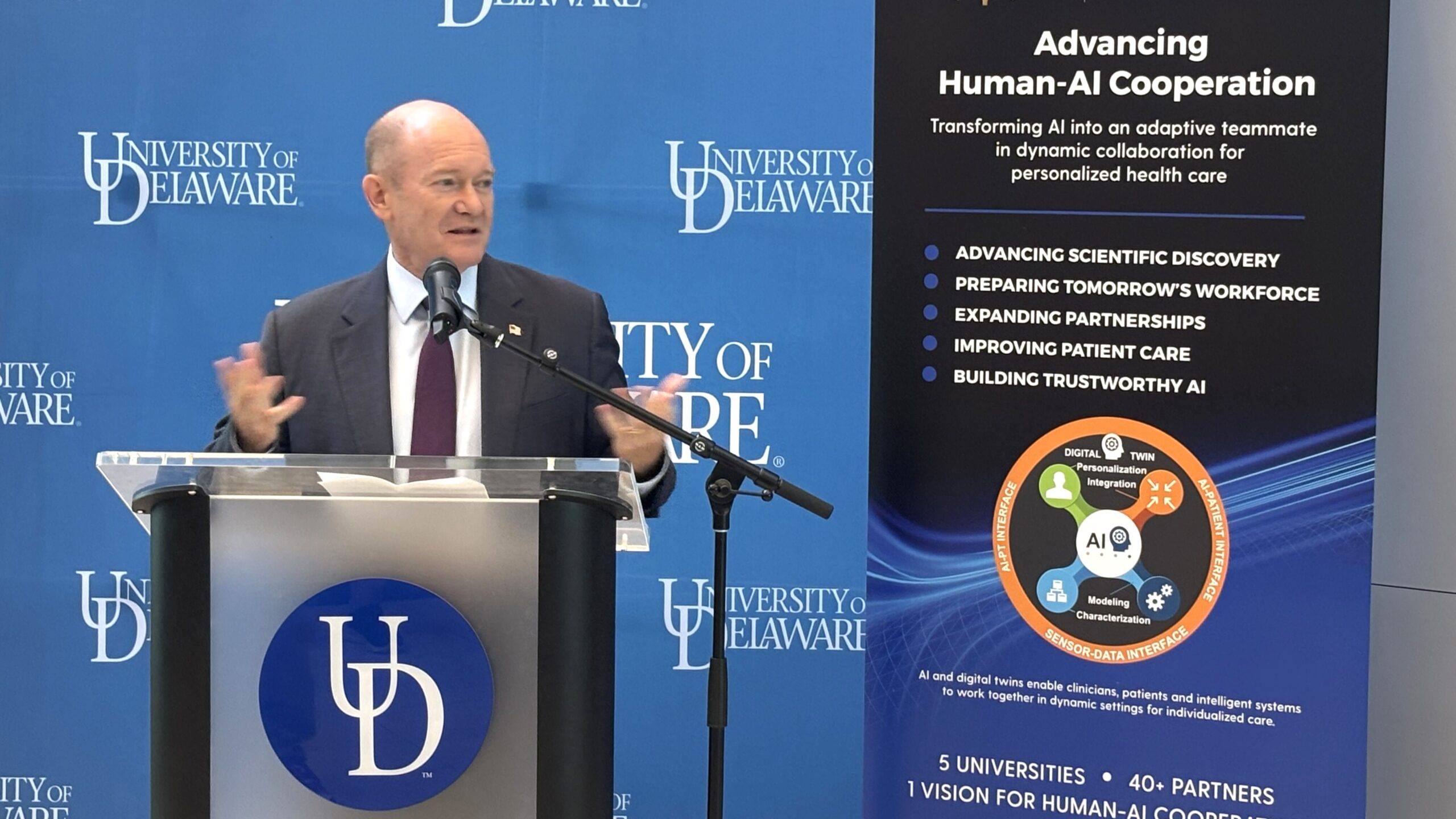 University of Delaware launches institute that uses AI to help treat patients