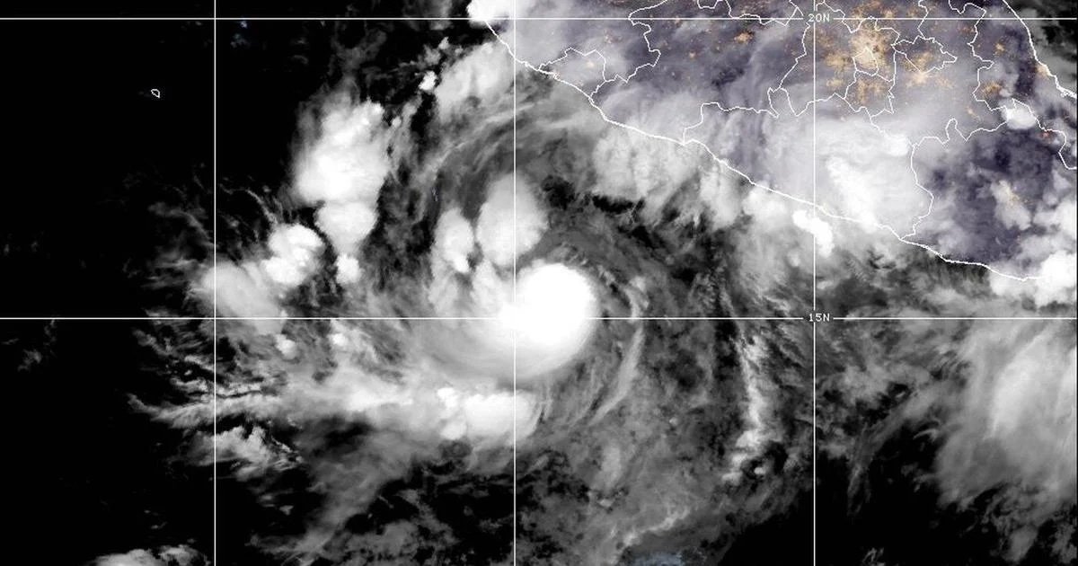 Pacific storm strengthens into a hurricane far off the coast of Mexico