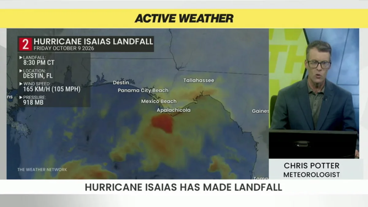 Hurricane Isaias makes landfall as a category 2 storm
