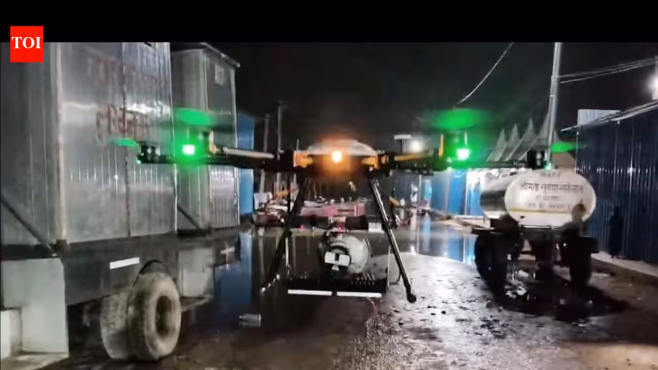 Drone tech helps cops navigate inundated lanes in Faizullaganj