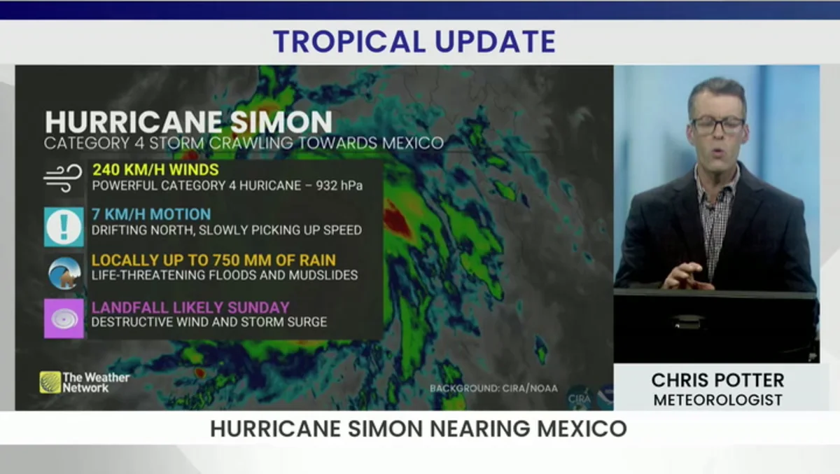 Rapid Intensification: Hurricane Simon targets Mexico
