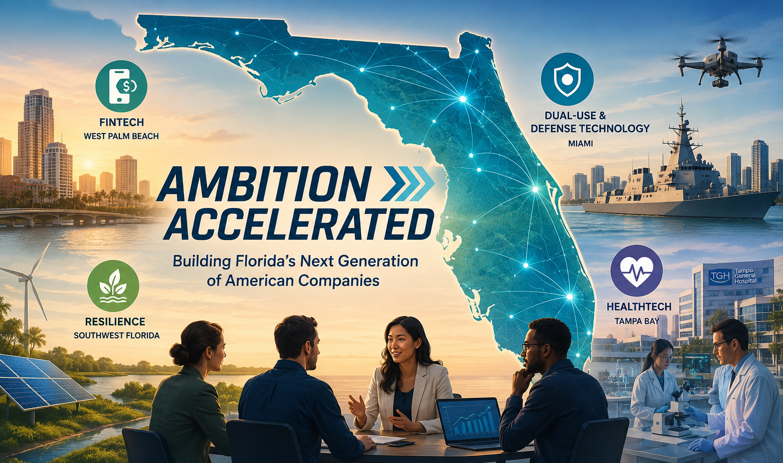 Ambition Accelerated kicks off statewide accelerator in key sectors. Here are the 19 South Florida startups selected