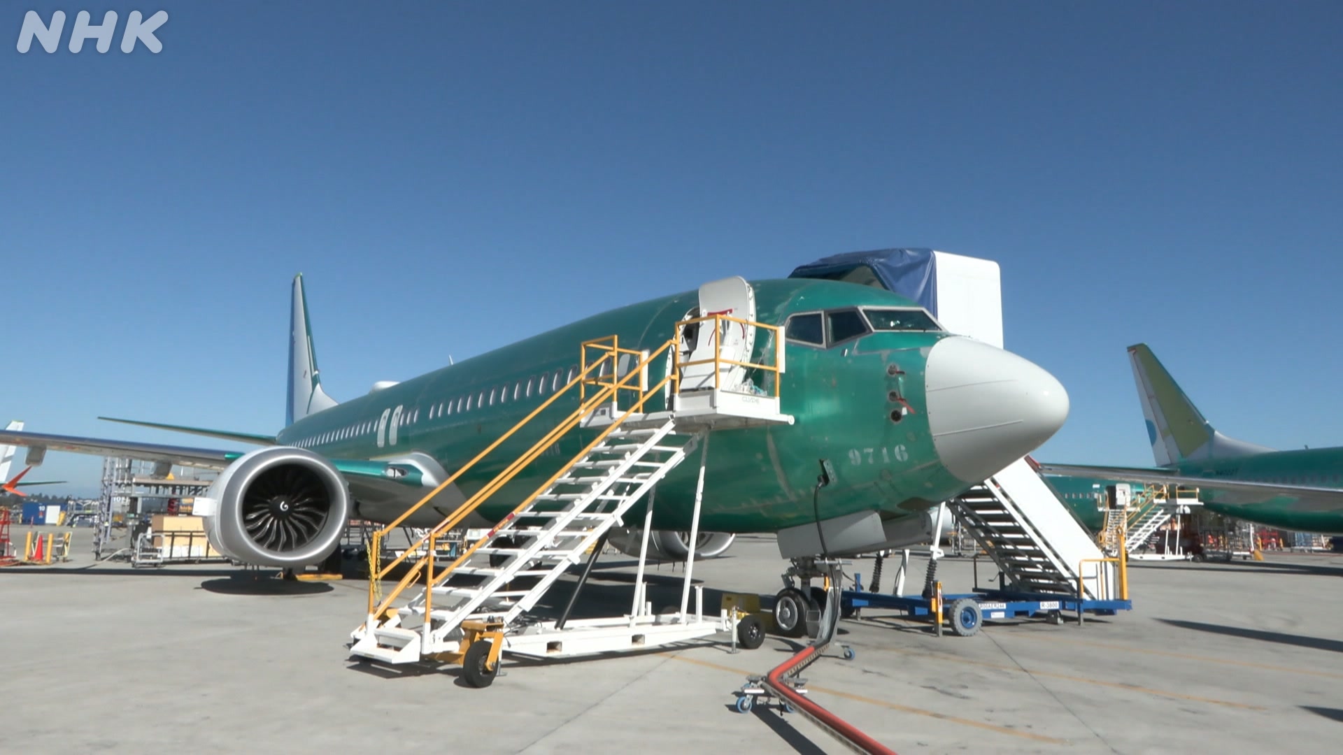 ANA inspecting Boeing 737 MAX prior to delivery