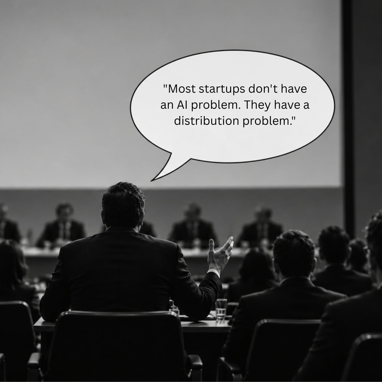 Quite Contrary: Most Startups Don’t Have An AI Problem, They Have A Distribution Problem.