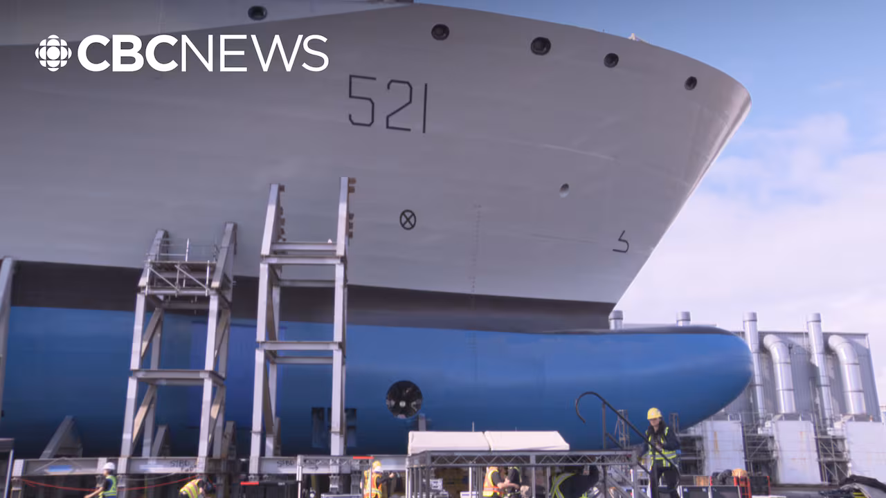 Coin welded into largest polar icebreaker to be built in Canada